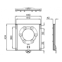 Consola giratoria CTA Fiat Ducato del 2006, asiento original, lado conductor/pasajero