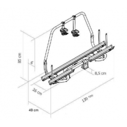 Thule Caravan Superb Portabicicletas con barra de tiro corta