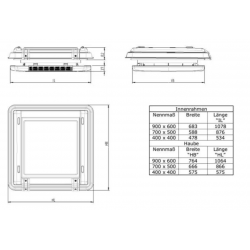 Remis REMItop Vario II capota de techo, 40x40cm, manivela