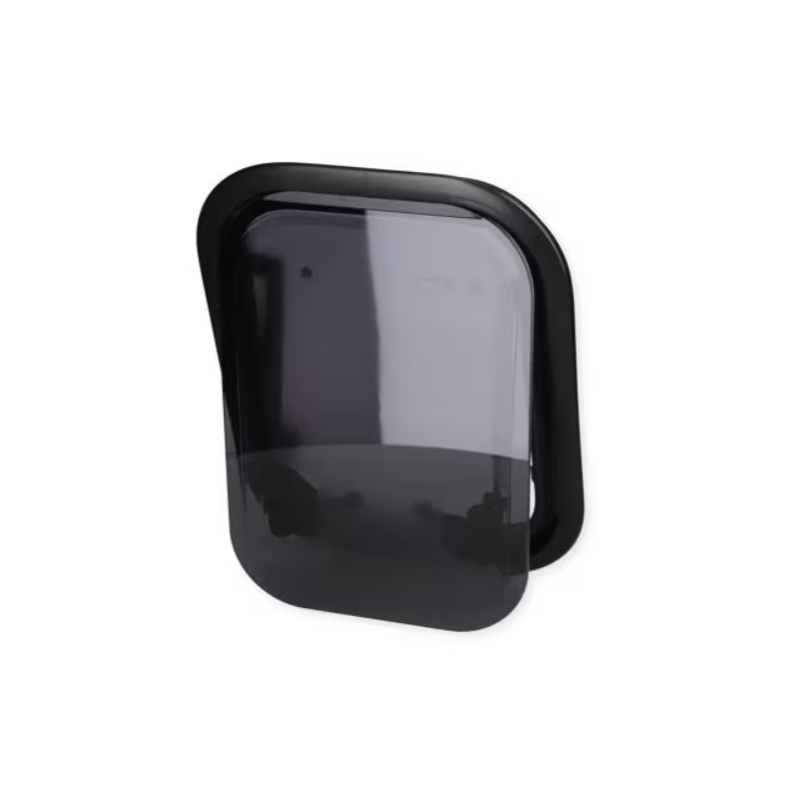 Ventana de ventilación Carbest RW Van para superficie exterior curva, 280x380mm