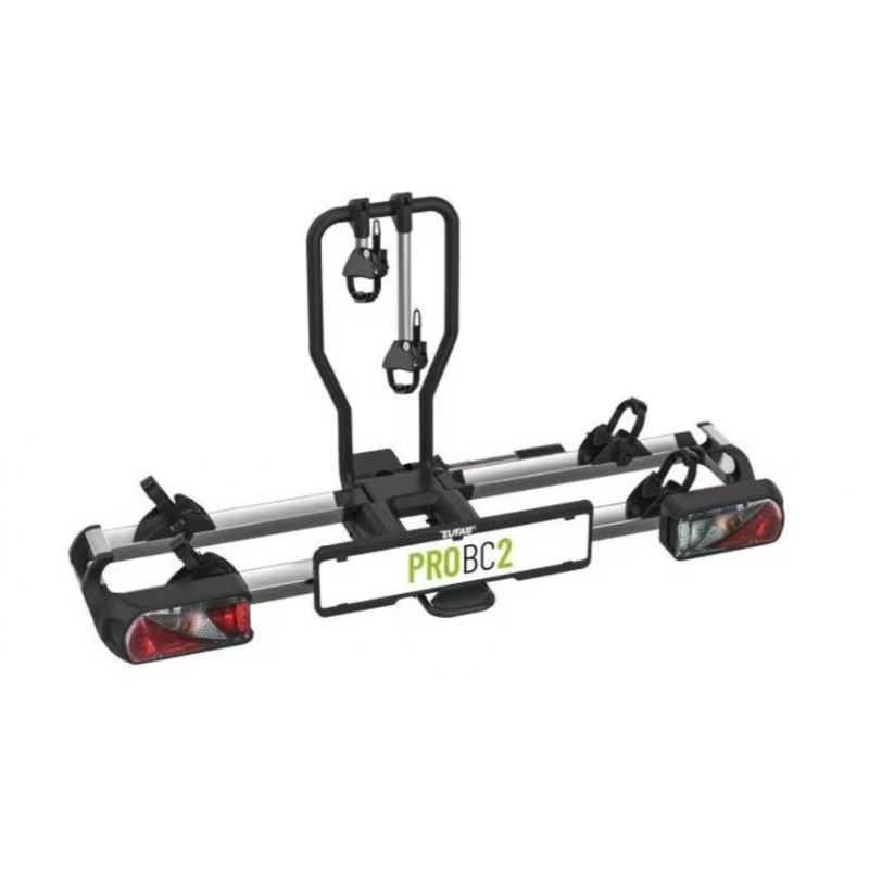 Portabicicletas con enganche Eufab ProBC2, plateado/negro