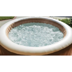 Bañera de hidromasaje Intex PureSpa Bubble Therapy, 196x71cm, beige
