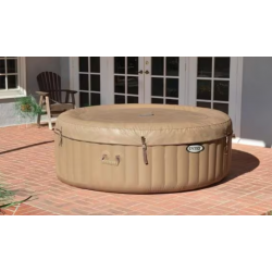 Bañera de hidromasaje Intex PureSpa Bubble Therapy, 196x71cm, beige