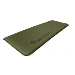 Sea to Summit Camp Plus colchoneta de dormir autoinflable, cuadrada, 201x64cm, verde musgo