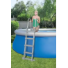 Bestway Fast Set Quick-Up Pool Set, redondo, incluye bomba depuradora + escalera, azul, 457x122cm
