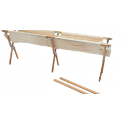 Nordisk Rold cama de camping, madera de haya, 191x65x40cm