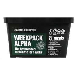 Paquete de comida táctico Weekpack Alpha, 21 piezas