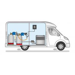 Sistema de control de presión de gas de seguridad GOK Caramatic SafeDrive Plus, G.10 KLF, 30 mbar