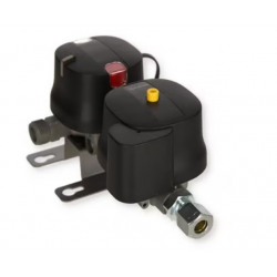 Regulador de presión de gas Truma DuoControl CS con filtro de gas y manguera de gas, vertical