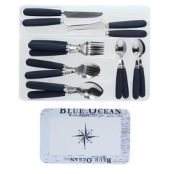 Brunner Juego de vajilla Blue Ocean, 38 piezas