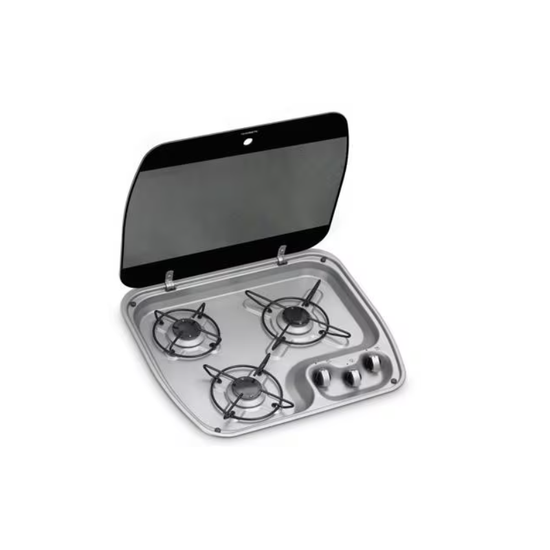 Placa Dometic HBG 3445, 3 fuegos, 30 mbar
