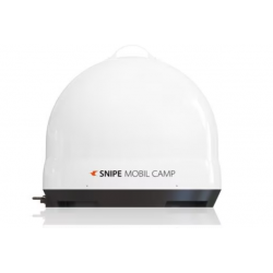 Sistema satelital Selfsat Snipe Mobile Camp, LNB doble, blanco