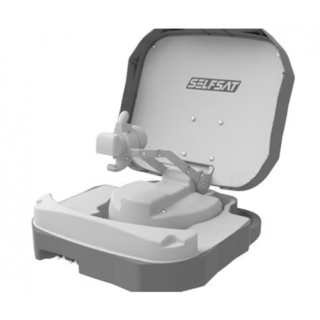 Sistema satelital Selfsat Caravan Mobile, LNB individual, gris