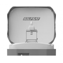 Sistema satelital Selfsat Caravan Mobile, LNB individual, gris