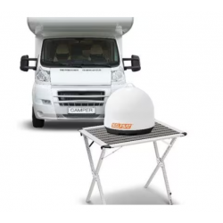 Sistema satélite Selfsat Snipe Mobil Camp Direct, LNB individual, blanco