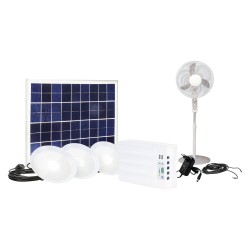 LSHS Power Line Solar System Set including fan and 3 lamps