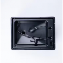 Lavabo móvil BOXIO Wash, cuadrado, negro