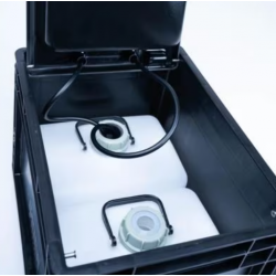 Lavabo móvil BOXIO Wash, cuadrado, negro