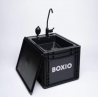 Lavabo móvil BOXIO Wash, cuadrado, negro