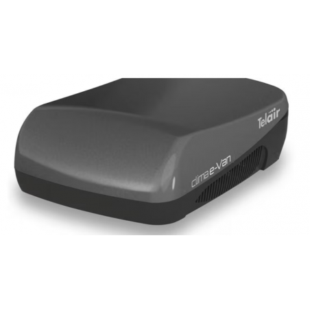 Aire acondicionado de techo Telair Clima e-Van 7400H, incluido distribuidor de aire, con función de calefacción, negro