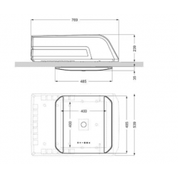 Aire acondicionado de techo SR-MECair C22, 2200W