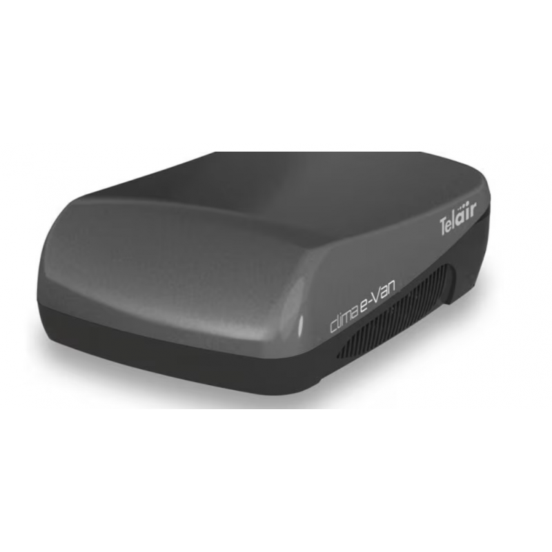 Aire acondicionado de techo Telair Clima e-Van 7400H, incluido distribuidor de aire, con función de calefacción, negro