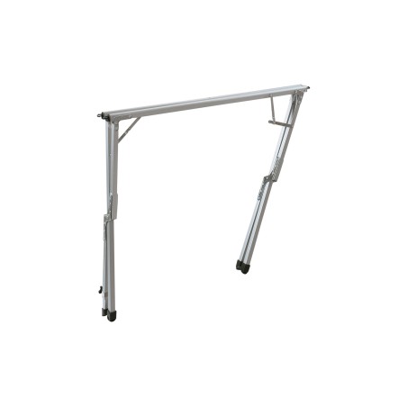 Tavolino rotante Berger alluminio bambù 115 x 75 cm