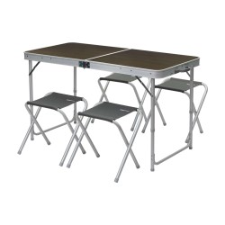 picnic table Berger Only + 4 stools 60 x 120 cm