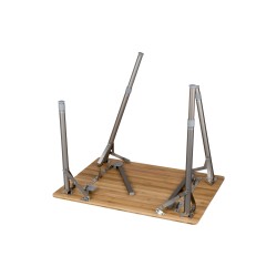 Tavolo con ruote in bambù eco Bo-Camp 50 x 65 cm