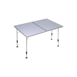 Dukdalf Majestic Twin mesa de camping de aluminio 120 x 80 cm