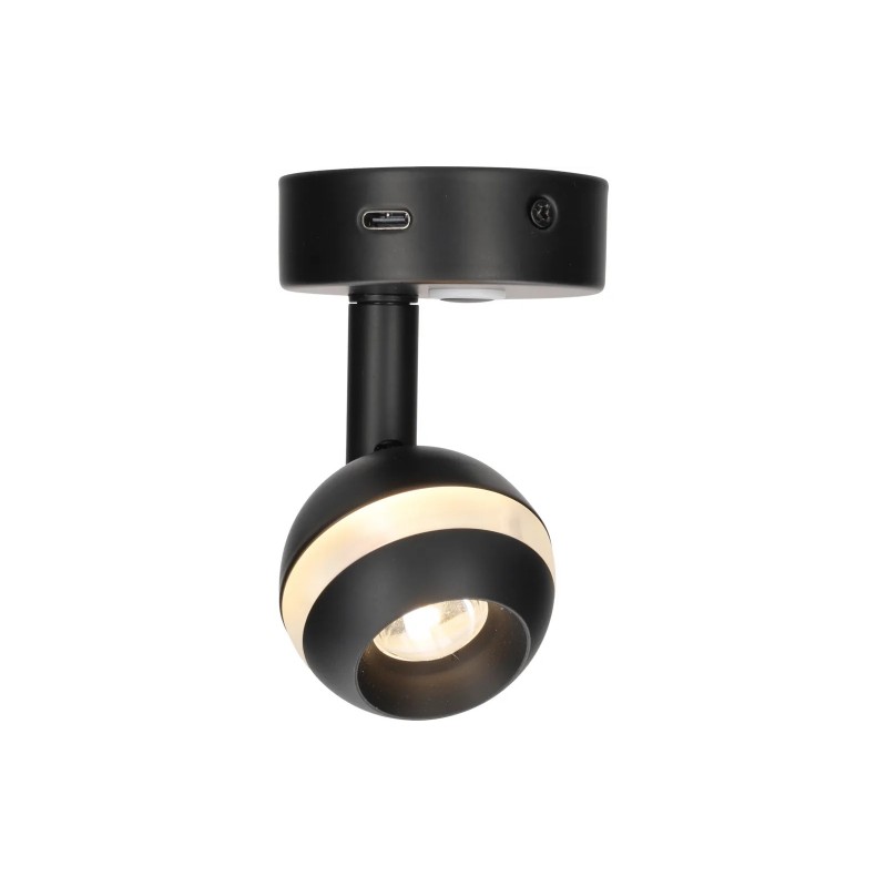 Foco de superficie Haba Arsie con puerto de carga USB-C