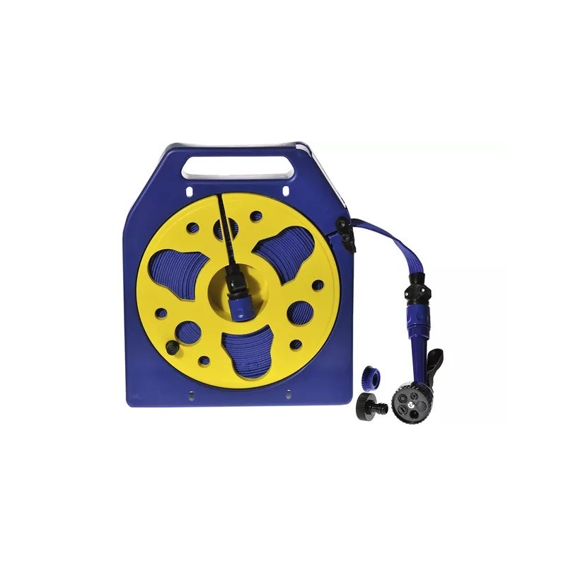 Manguera plana Berger de 15 m con caja de manguera