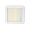 Capota de techo Berger con protección contra mosquitos y estor enrollable opaco 40 x 40 cm transparente