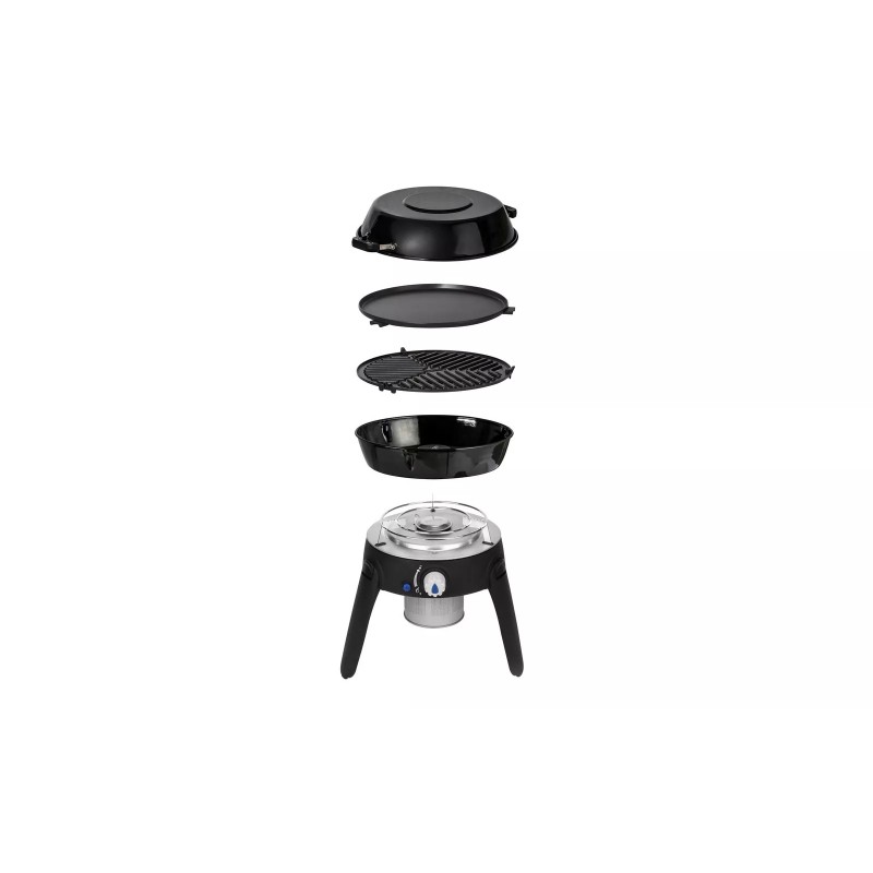 Parrilla a gas Cadac Safari Chef de 30 HP operada con cartucho de gas