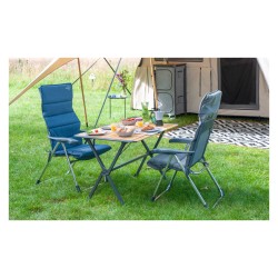 Bo-Camp Urban Outdoor Maryland Bambustisch mit Aluminiumrollen