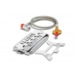 Estufa de camping plegable SKOTTI Booster de acero inoxidable de 2,1 kW