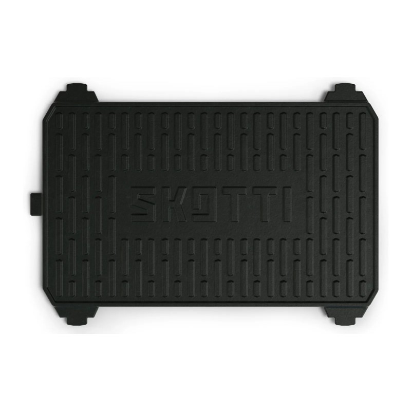 Plancha y plancha de hierro fundido SKOTTI 2 en 1