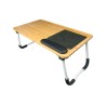 Table pliante Schwaiger pour portable brun