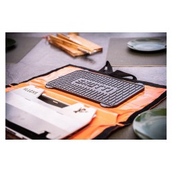 Plancha y plancha de hierro fundido SKOTTI 2 en 1