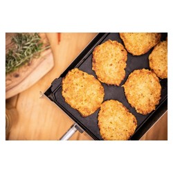 Plancha y plancha de hierro fundido SKOTTI 2 en 1