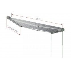 Toldo Fiamma F80L Titanio / Gris Real 450 cm