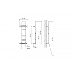 Escalera Fiamma Deluxe DJ para Sprinter/Crafter/Transit