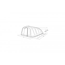Tienda de campaña tipo túnel Outwell Tennessee 7 Air para 7 personas