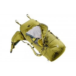 Mochila de trekking Deuter Aircontact Core 60+10 litros, color verde