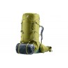 Mochila de trekking Deuter Aircontact Core 60+10 litros, color verde
