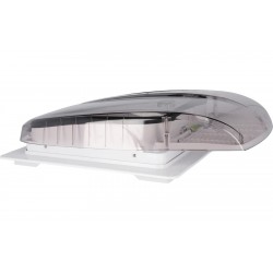Claraboya Berger Plus Ventilador con sistema de ventilación 12 V 40 x 40 cm humo