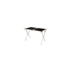 Mesa de camping Easy Camp Rennes 110 x 70 cm negra