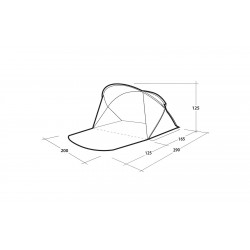 Tienda de playa Outwell Whitby Beach Shelter para 2 personas