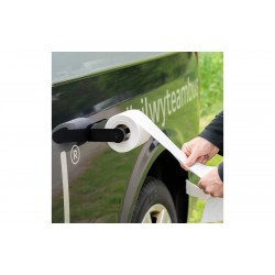 Portarrollos de papel higiénico magnético Silwy con tira metálica