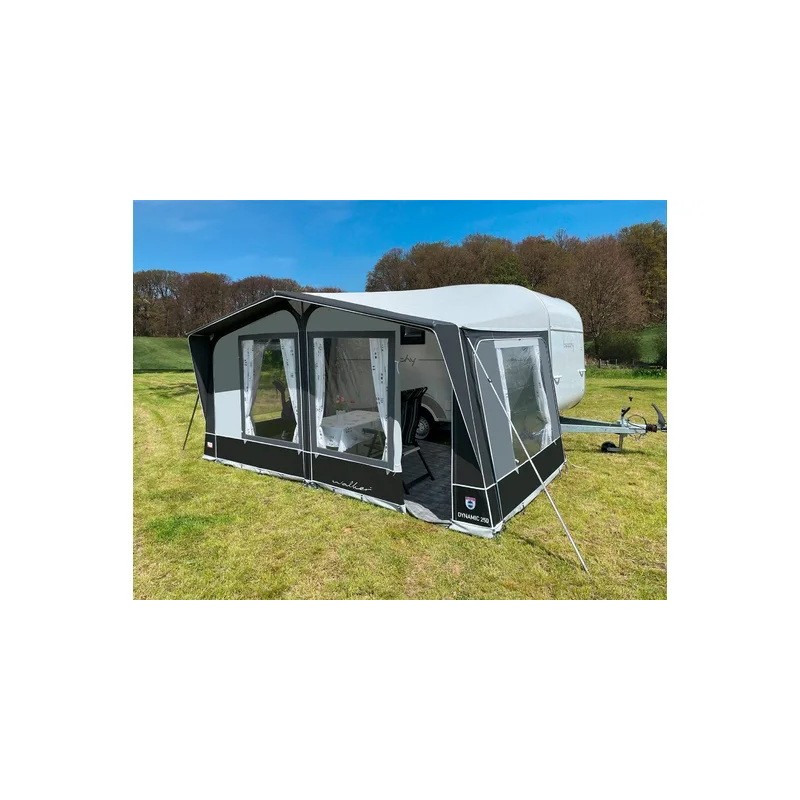 Toldo para caravana Walker Dynamic 250 compatible con Hobby Beachy 360 con postes de acero